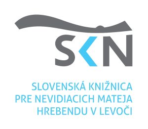 Logo Slovenskej knižnice pre nevidiacich Mateja Hrebendu v Levoči.