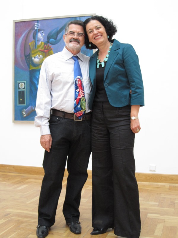 Naľavo Adelio Sarro, napravo Ildikó Gúziková