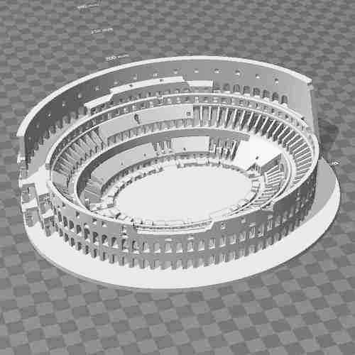 Koloseum vyhotovené na 3D tlačiarni